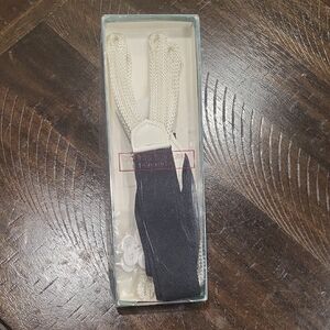 Vintage Dooney & Bourke Black and White Suspenders